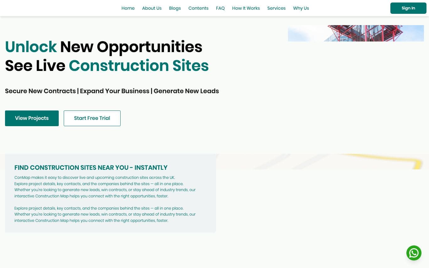 ConMap — Construction SaaS